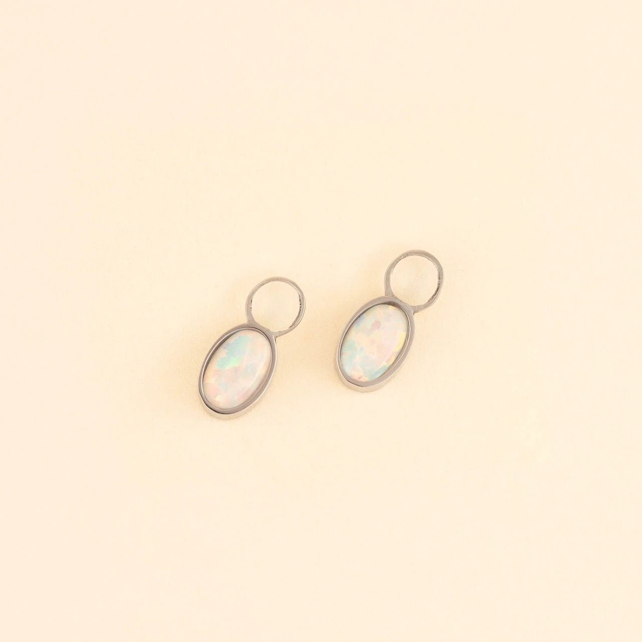 Opal Huggie Hoop Charms by Oh Clementine