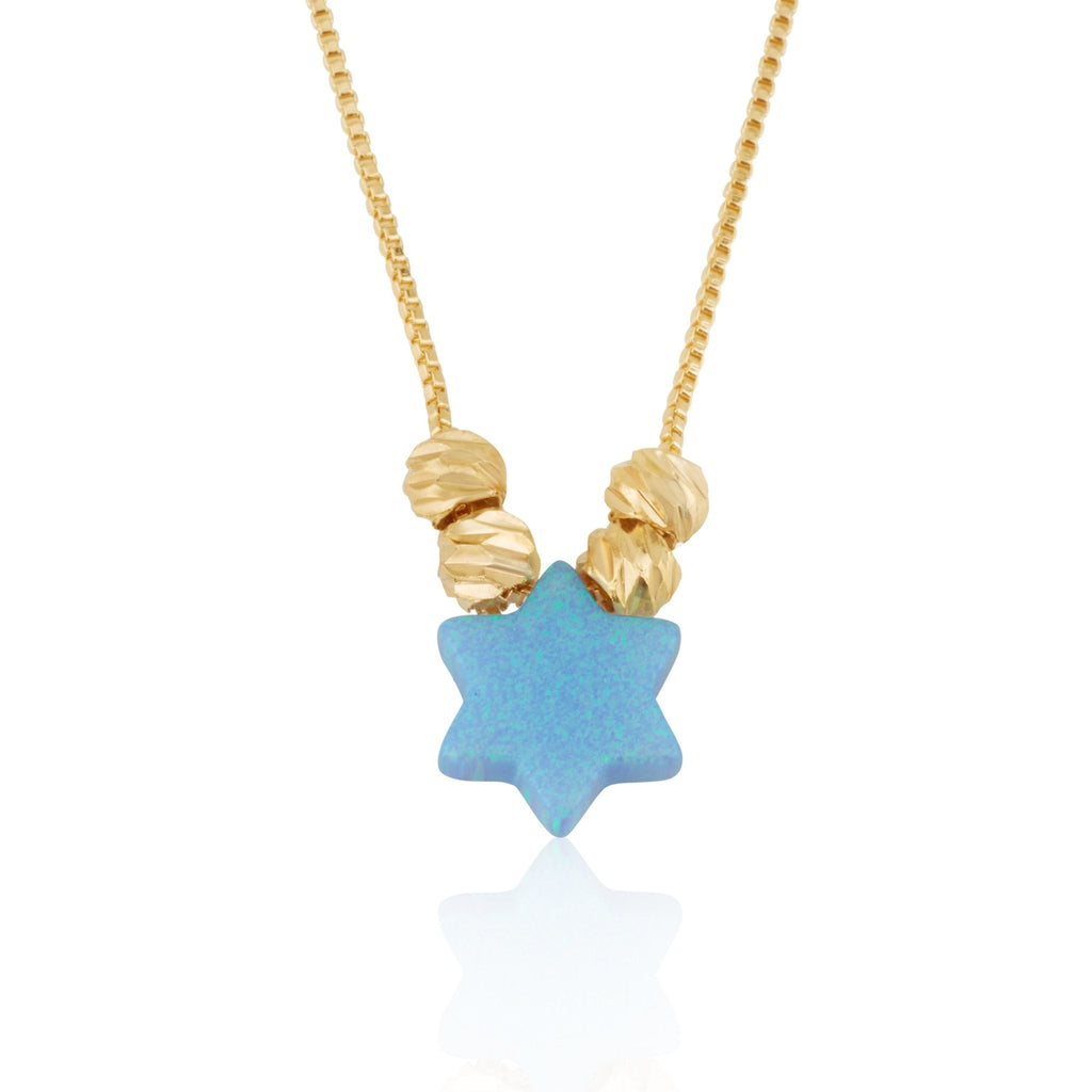 Opal Star Of David Necklace La Vie Bien Opal Star Of David Necklace