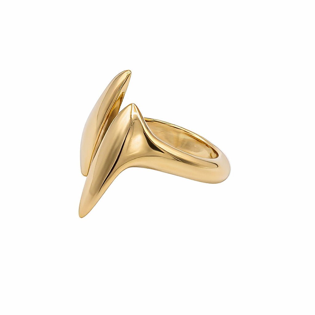 Open Adjustable Brass Ring - Umbo Rings La Vie Bien Open Adjustable Brass Ring - Umbo