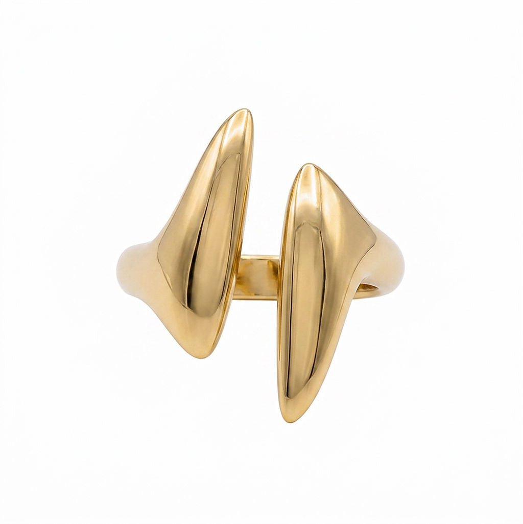 Open Adjustable Brass Ring - Umbo Rings La Vie Bien Open Adjustable Brass Ring - Umbo
