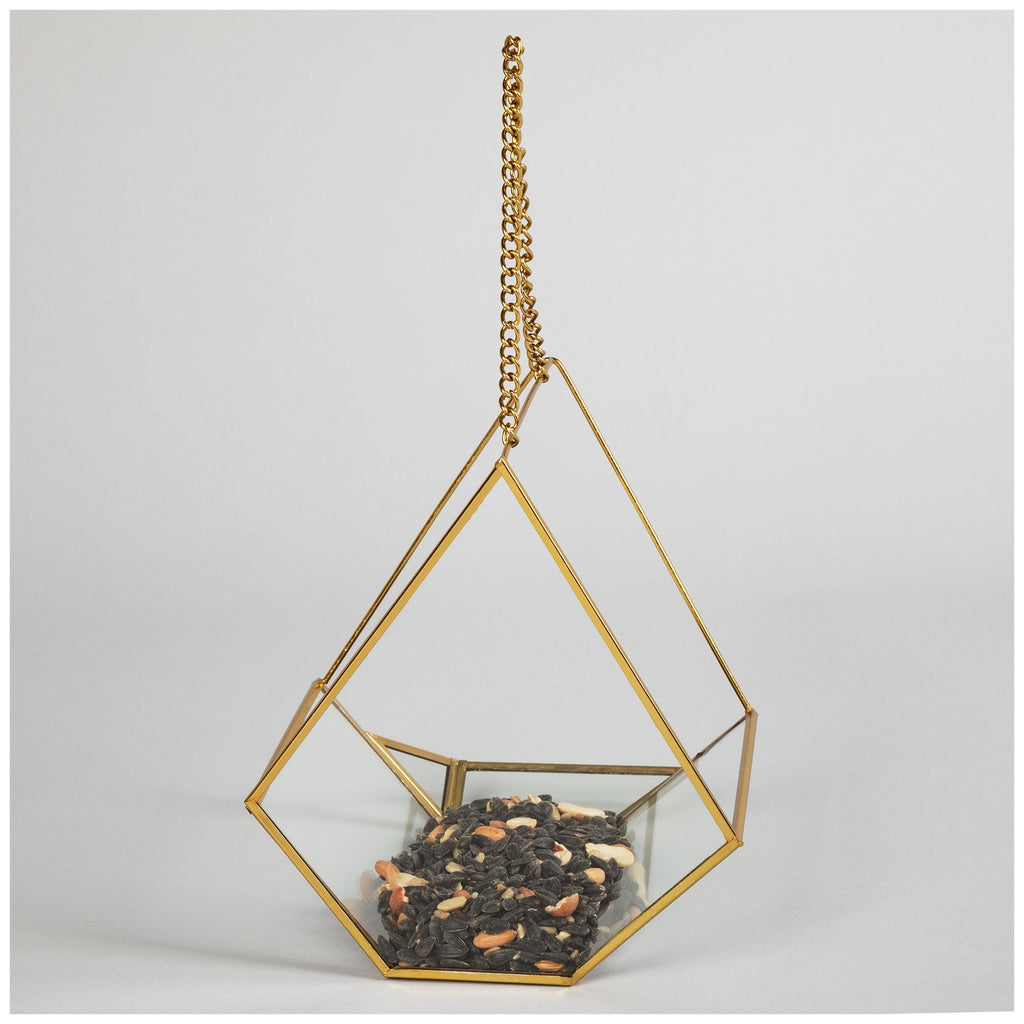 Open Air Glass Bird House Backyard Habitat La Vie Bien Open Air Glass Bird House