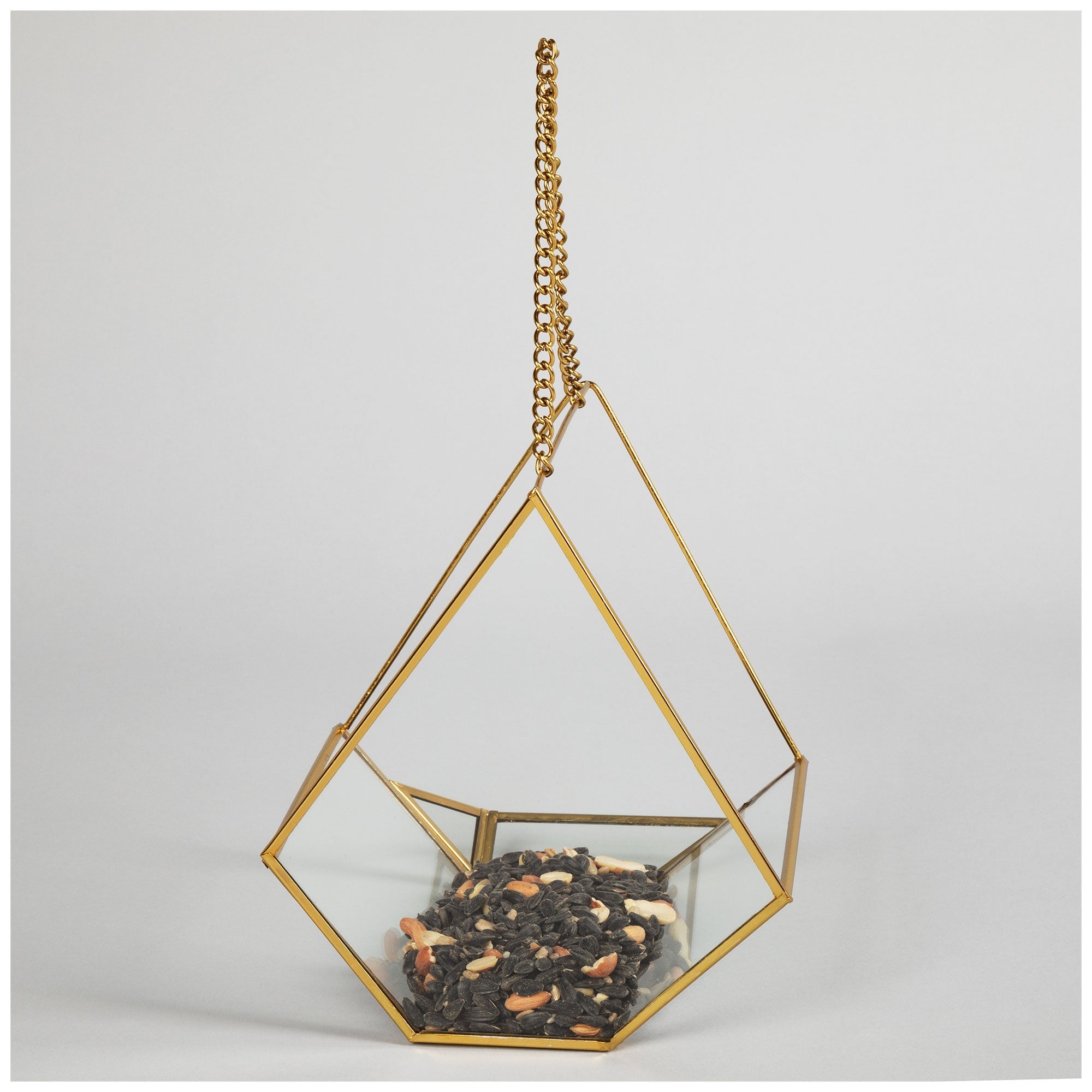 Open Air Glass Bird House Backyard Habitat La Vie Bien Open Air Glass Bird House