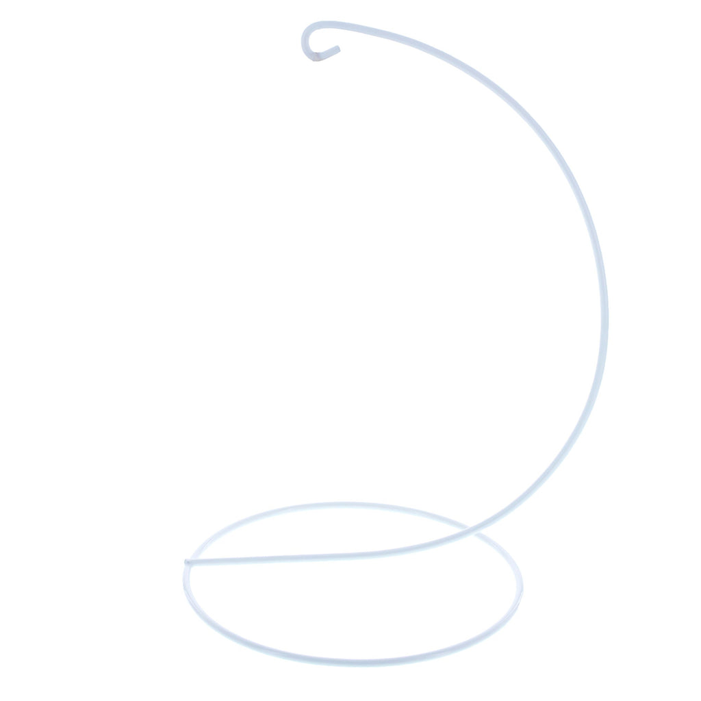 Open Frame White Painted Metal Ornament Display Stand 9.2 Inches Ornament Stands La Vie Bien Open Frame White Painted Metal Ornament Display Stand 9.2 Inches