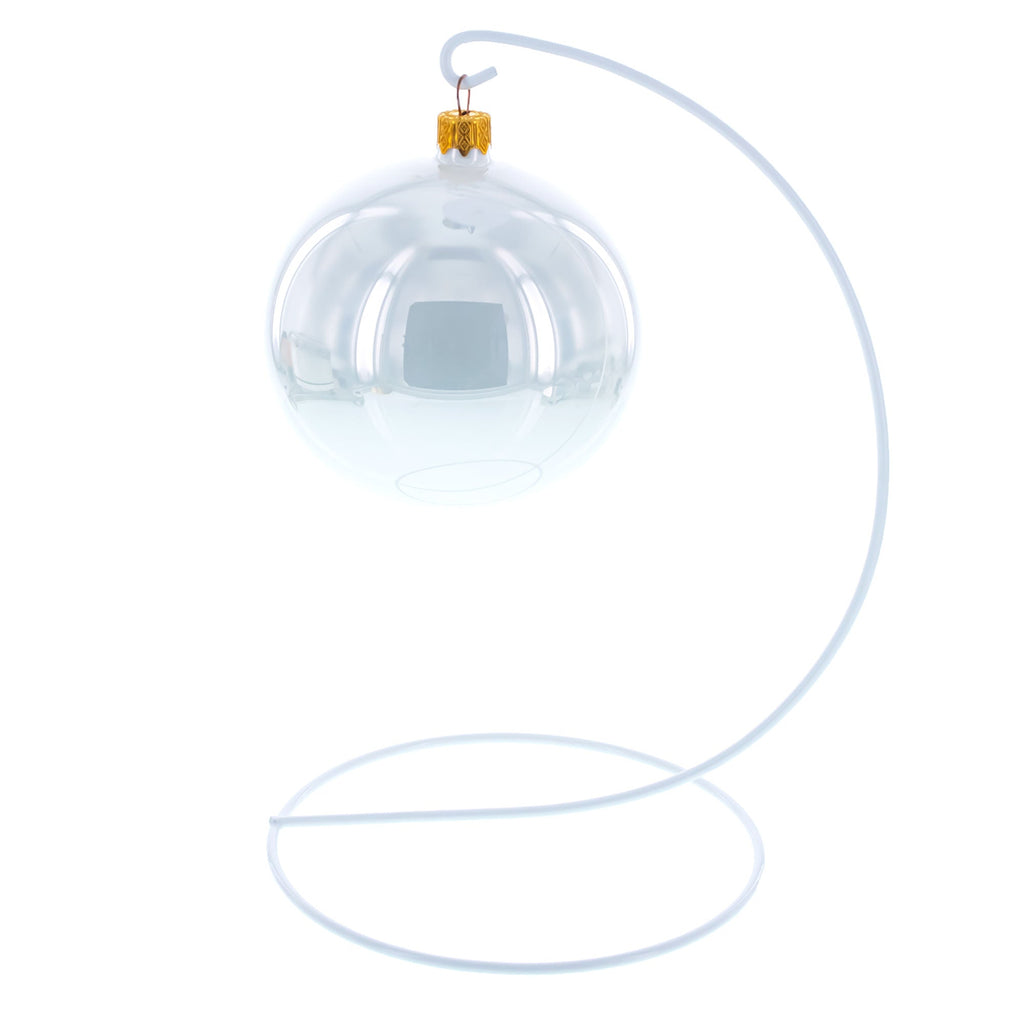 Open Frame White Painted Metal Ornament Display Stand 9.2 Inches Ornament Stands La Vie Bien Open Frame White Painted Metal Ornament Display Stand 9.2 Inches