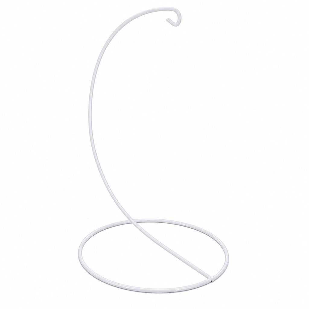 Open Frame White Painted Metal Ornament Display Stand 9.2 Inches Ornament Stands La Vie Bien Open Frame White Painted Metal Ornament Display Stand 9.2 Inches