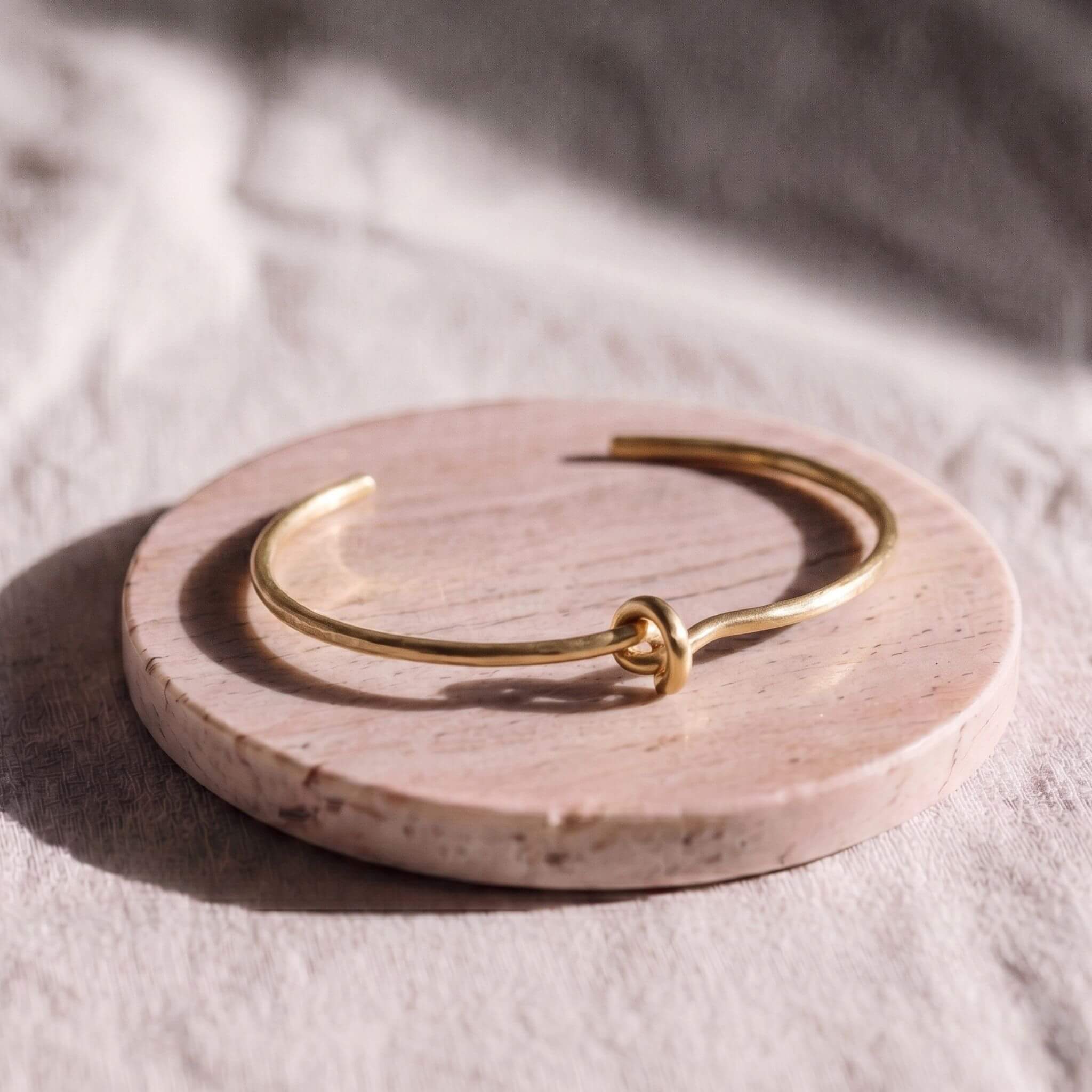 Open Knot Cuff Bracelet in Brass for Women - Tatu Bracelets La Vie Bien Open Knot Cuff Bracelet in Brass for Women - Tatu
