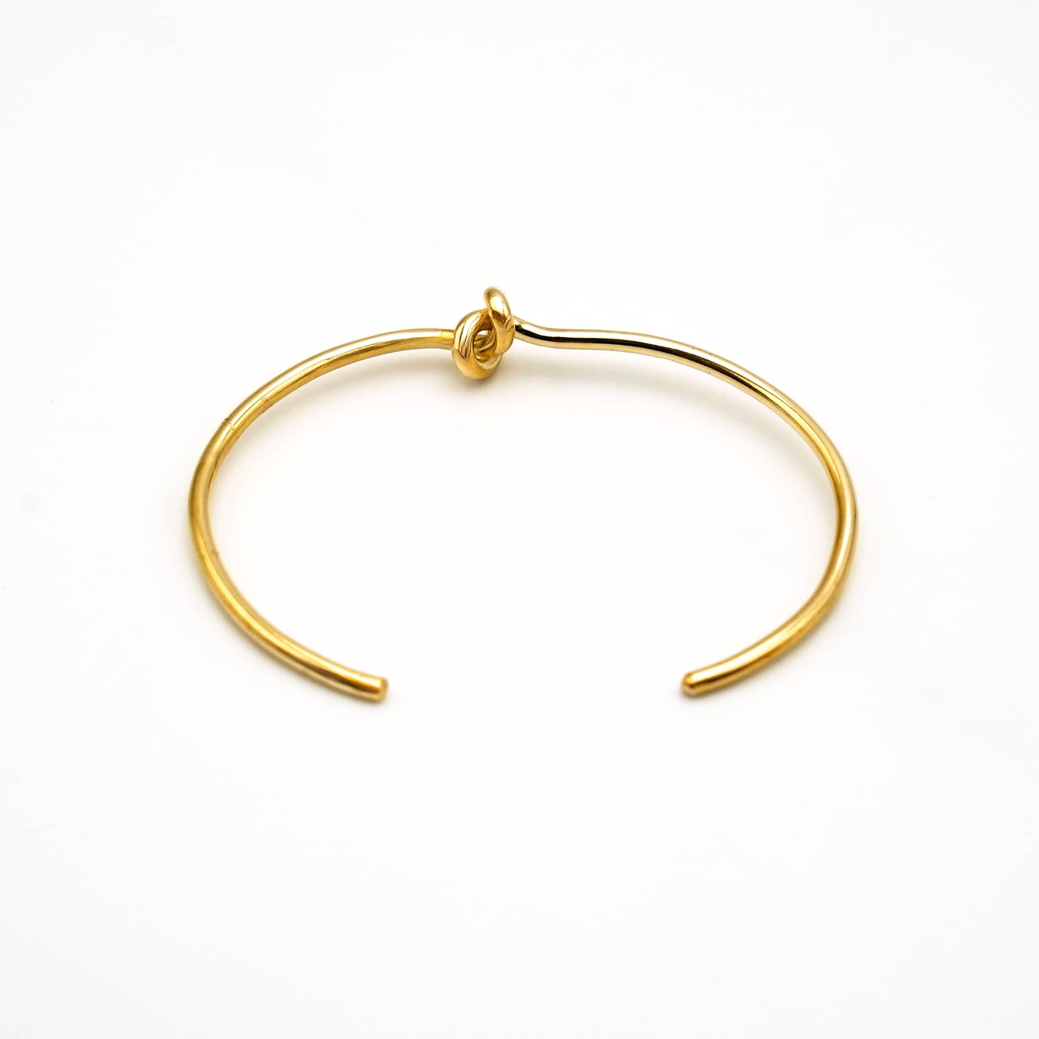 Open Knot Cuff Bracelet in Brass for Women - Tatu Bracelets La Vie Bien Open Knot Cuff Bracelet in Brass for Women - Tatu