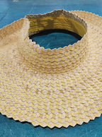 Open - Top Wide Brim Palm Leaf Sun Hat – Handmade Straw Hat in 7 Colors | 17" Total Width | Breezy Summer Shade Hat Hats La Vie Bien Open - Top Wide Brim Palm Leaf Sun Hat – Handmade Straw Hat in 7 Colors | 17" Total Width | Breezy Summer Shade Hat