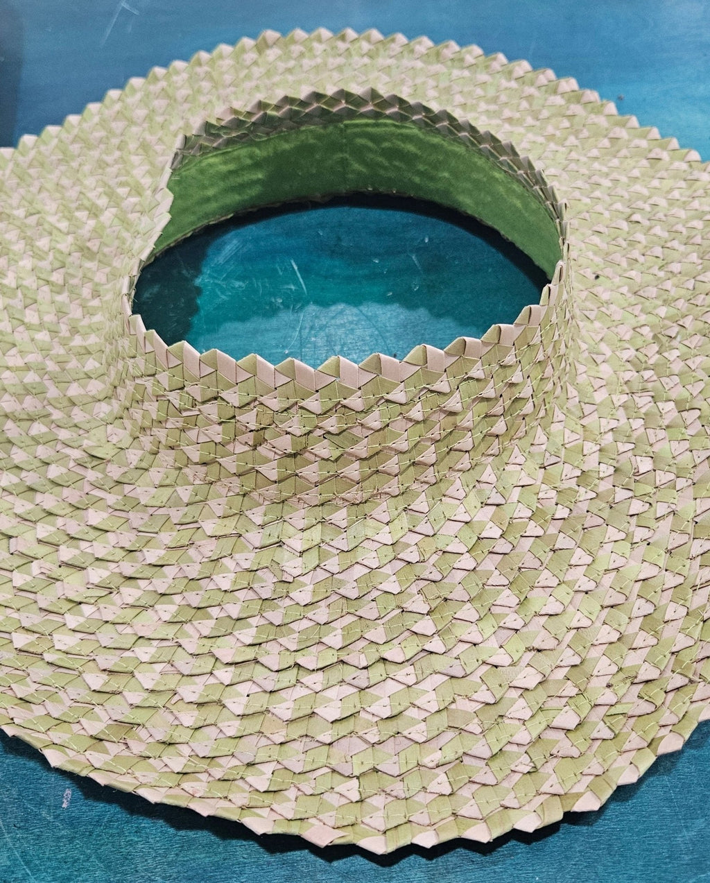 Open - Top Wide Brim Palm Leaf Sun Hat – Handmade Straw Hat in 7 Colors | 17" Total Width | Breezy Summer Shade Hat Hats La Vie Bien Open - Top Wide Brim Palm Leaf Sun Hat – Handmade Straw Hat in 7 Colors | 17" Total Width | Breezy Summer Shade Hat