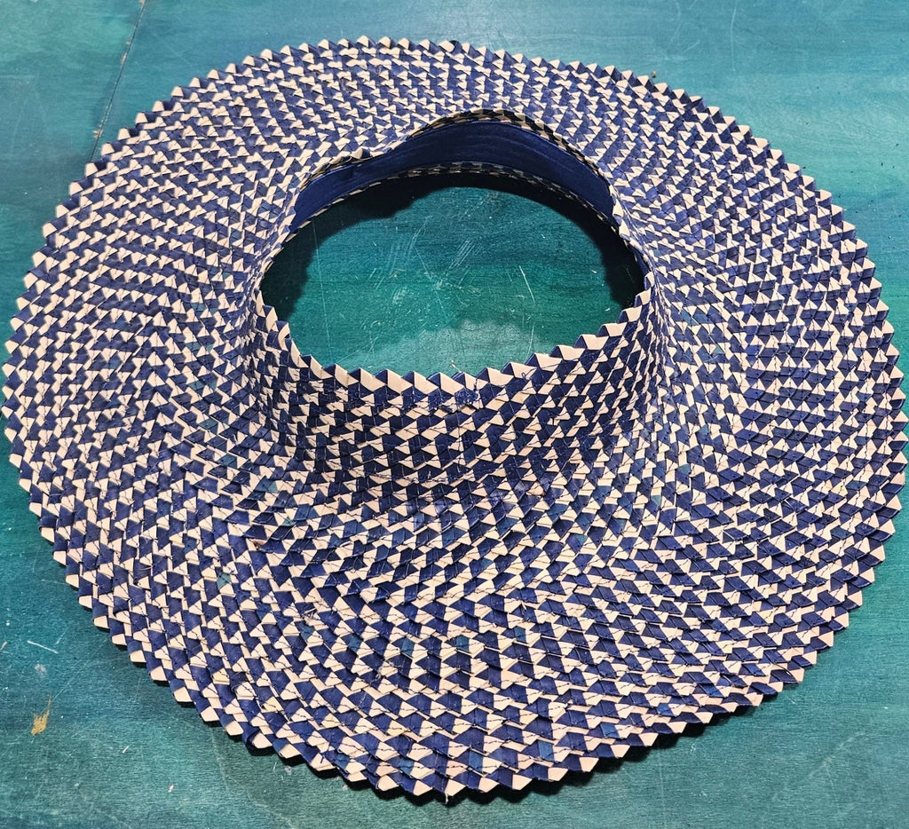 Open - Top Wide Brim Palm Leaf Sun Hat – Handmade Straw Hat in 7 Colors | 17" Total Width | Breezy Summer Shade Hat Hats La Vie Bien Open - Top Wide Brim Palm Leaf Sun Hat – Handmade Straw Hat in 7 Colors | 17" Total Width | Breezy Summer Shade Hat