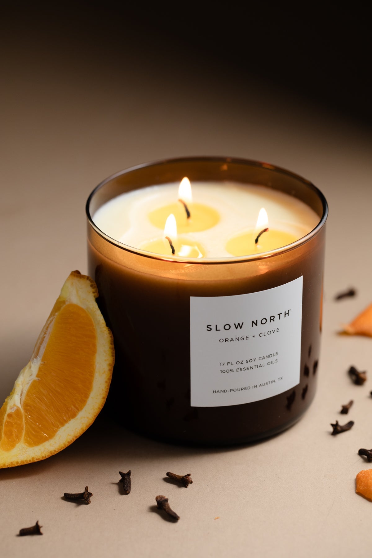 Orange + Clove - Signature 3 - Wick Candle Signature 3 - Wick Candle La Vie Bien Orange + Clove - Signature 3 - Wick Candle