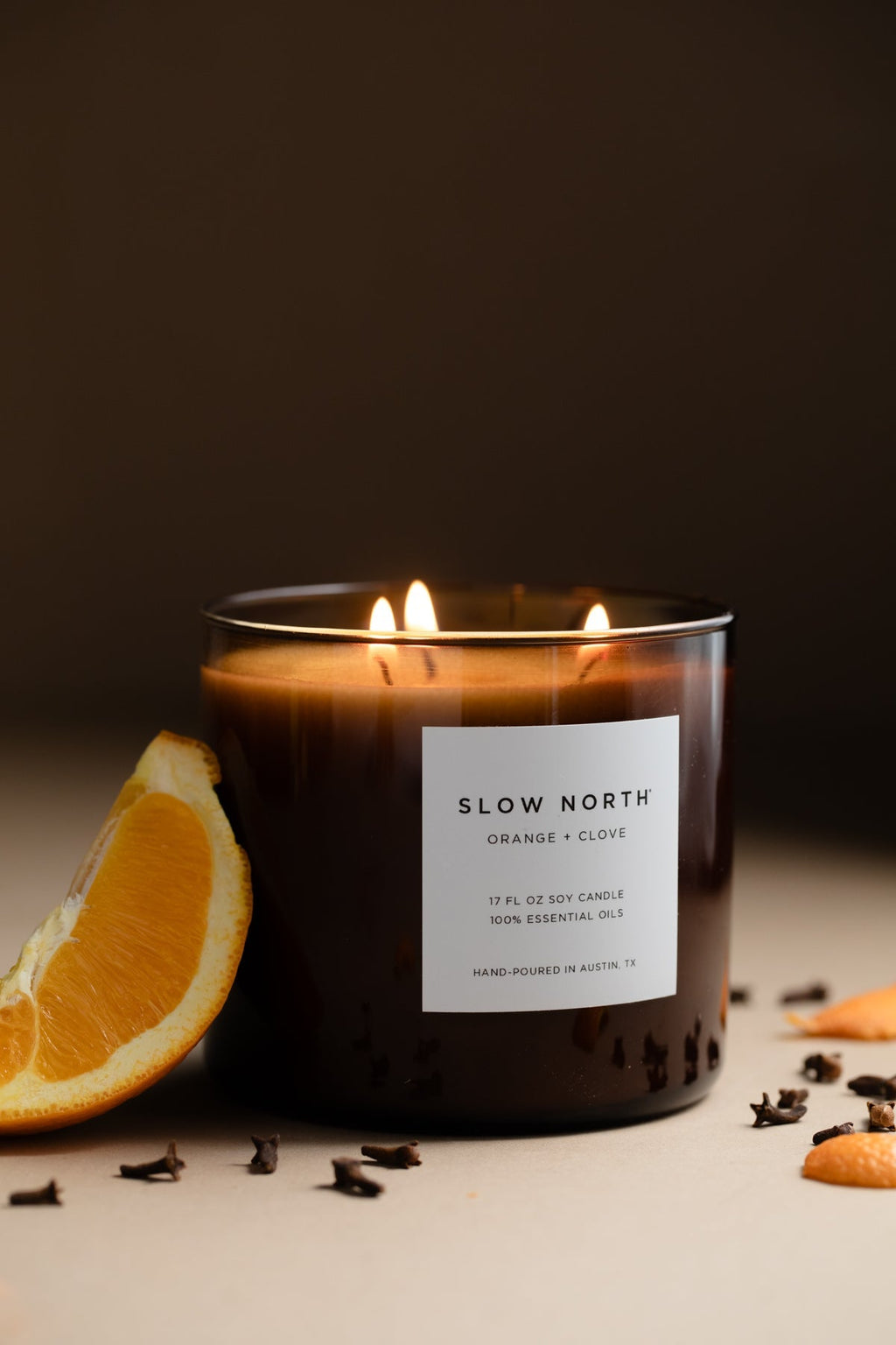 Orange + Clove - Signature 3 - Wick Candle Signature 3 - Wick Candle La Vie Bien Orange + Clove - Signature 3 - Wick Candle