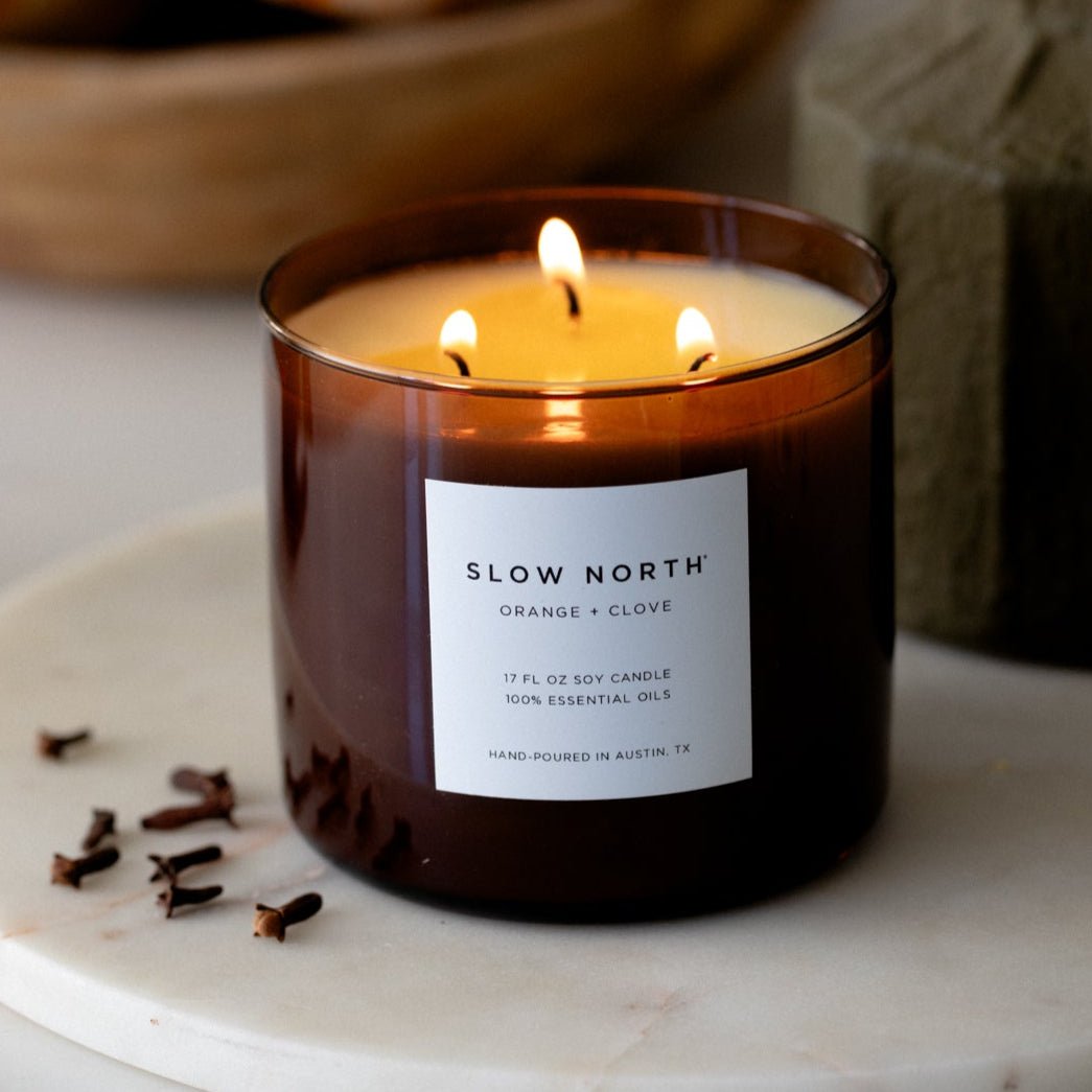 Orange + Clove - Signature 3 - Wick Candle Signature 3 - Wick Candle La Vie Bien Orange + Clove - Signature 3 - Wick Candle
