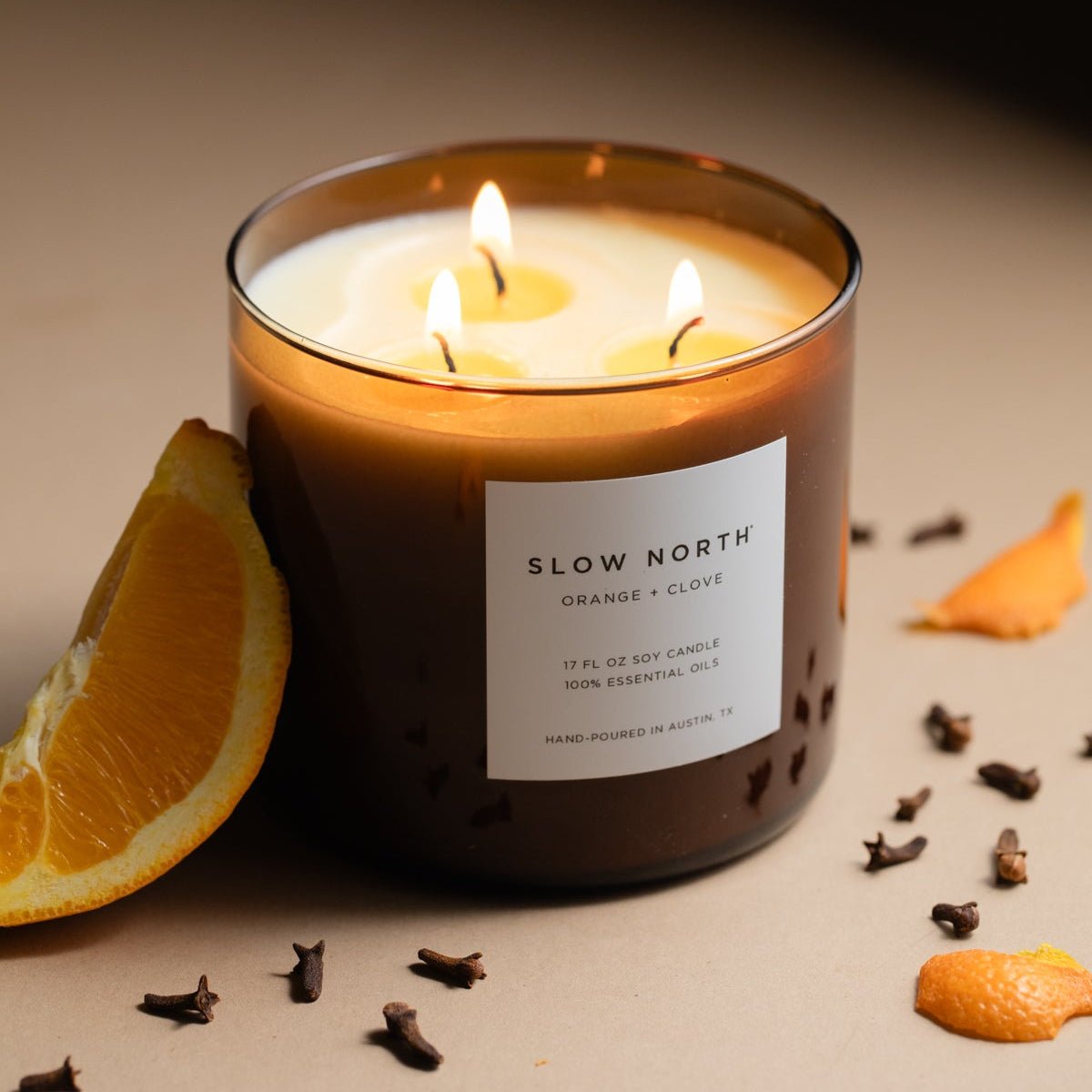 Orange + Clove - Signature 3 - Wick Candle Signature 3 - Wick Candle La Vie Bien Orange + Clove - Signature 3 - Wick Candle