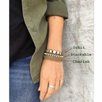 Orbit Stone Brass Adjustable Bead Bracelet - Thailand Jewelry La Vie Bien Orbit Stone Brass Adjustable Bead Bracelet - Thailand
