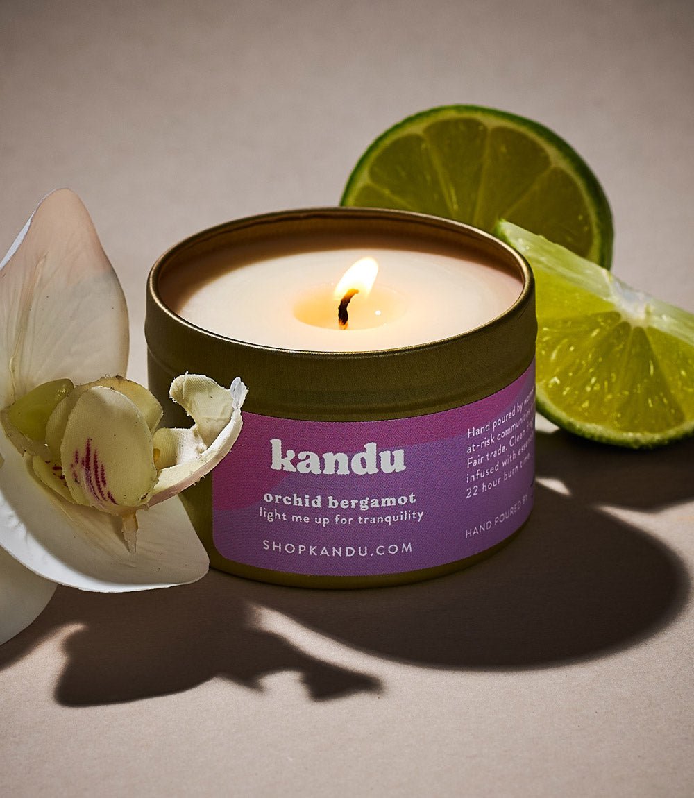 Orchid Bergamot 3oz Candle HME stock line La Vie Bien Orchid Bergamot 3oz Candle