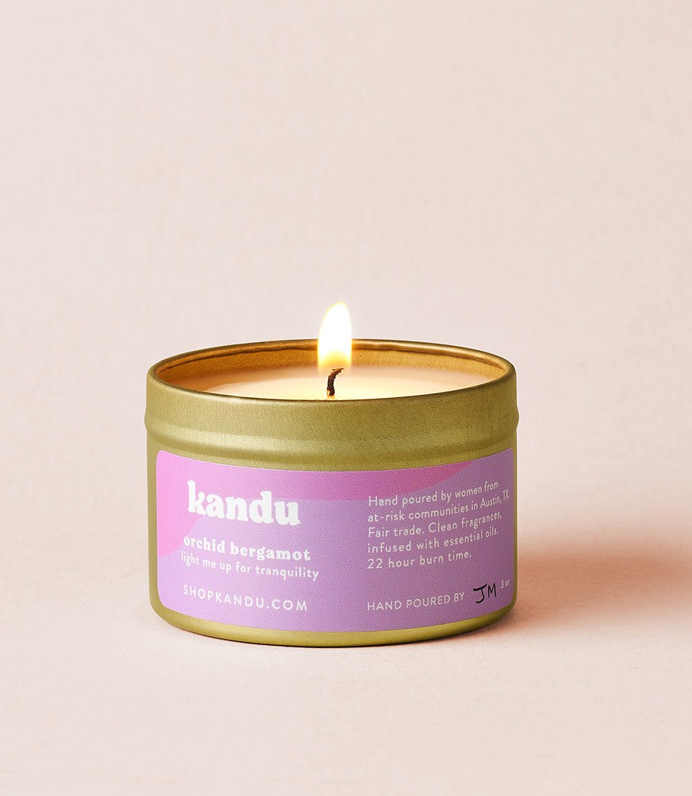 Orchid Bergamot 3oz Candle HME stock line La Vie Bien Orchid Bergamot 3oz Candle