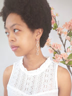 Organic Chain Link Earrings Earrings La Vie Bien Organic Chain Link Earrings