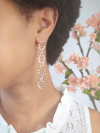 Organic Chain Link Earrings Earrings La Vie Bien Organic Chain Link Earrings