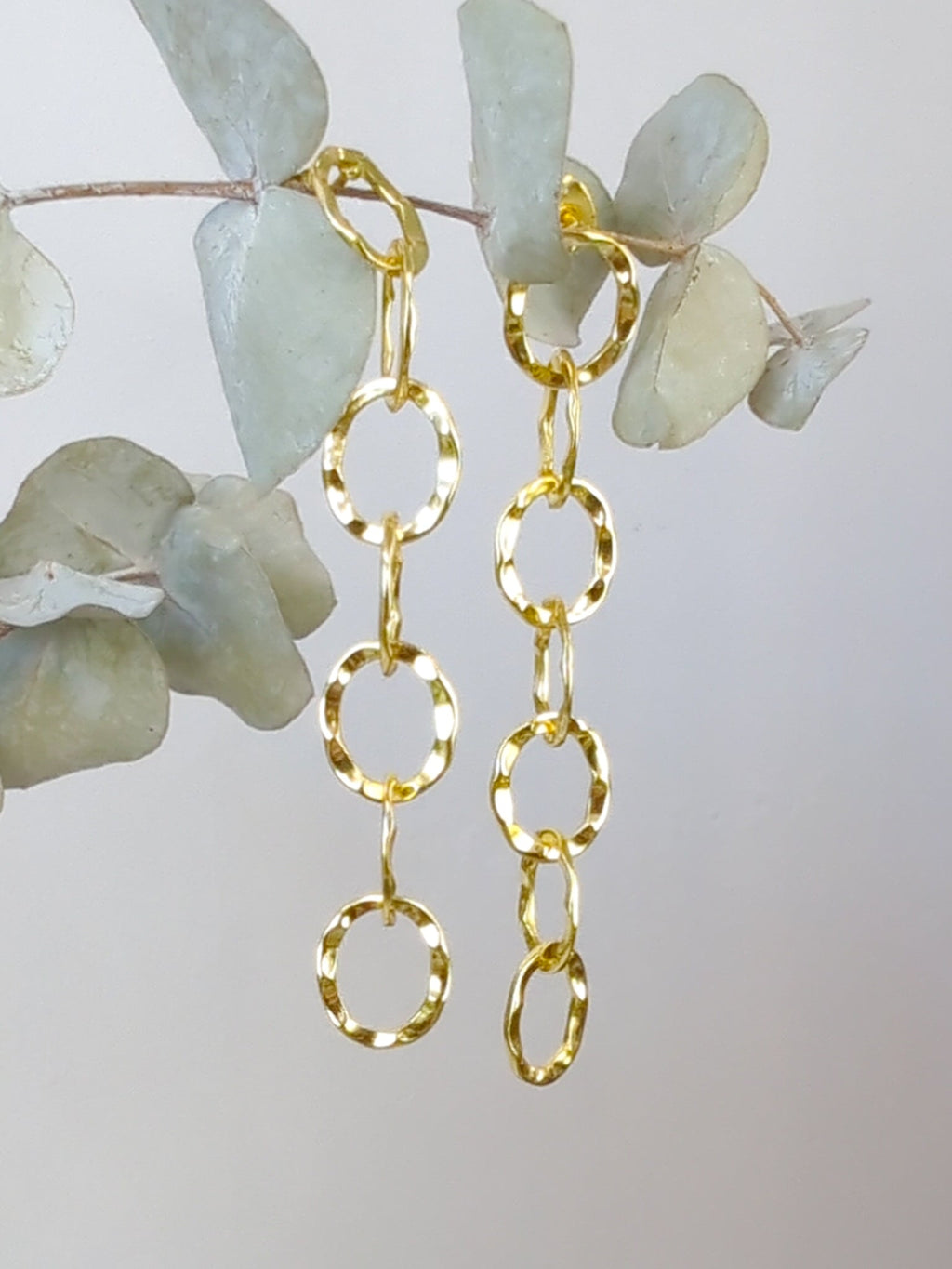 Organic Chain Link Earrings Earrings La Vie Bien Organic Chain Link Earrings