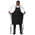 Embroidered monogrammed Organic cotton apron by La Vie Bien