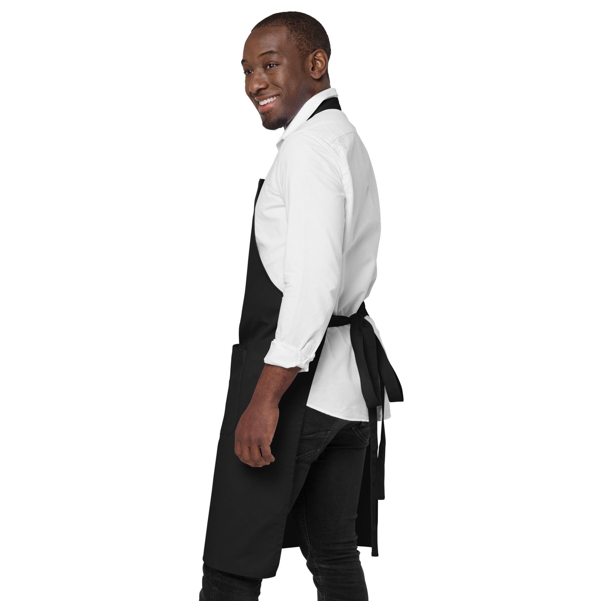 Embroidered monogrammed Organic cotton apron