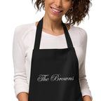 Custom family name Organic cotton apron by La Vie Bien
