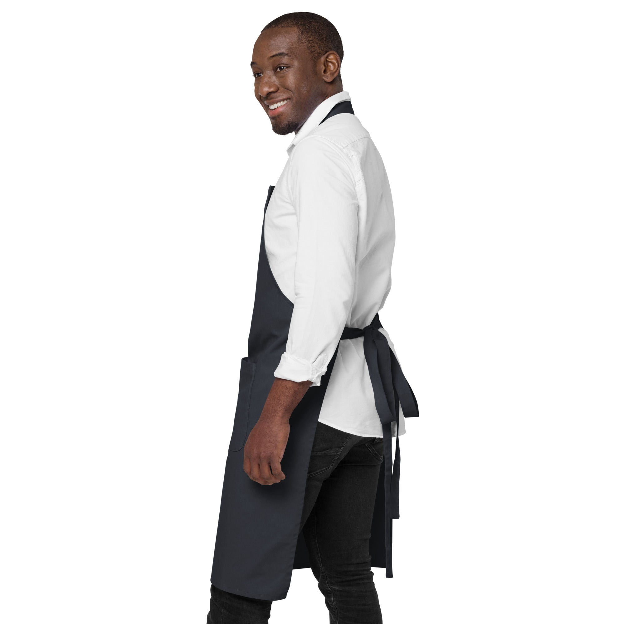 Embroidered monogrammed Organic cotton apron