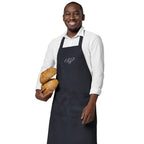 Embroidered monogrammed Organic cotton apron by La Vie Bien