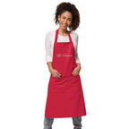 Custom family name Organic cotton apron by La Vie Bien