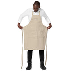 Embroidered monogrammed Organic cotton apron by La Vie Bien