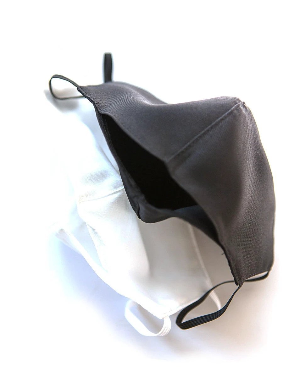 Organic Cotton Face Masks with Filter Pocket: 5 Pack
