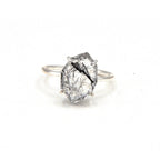 Organic Cut Sterling Ring - Rutile Quartz