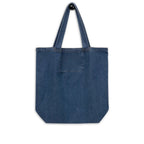 C'est la vie embroidered Organic denim tote bag by La Vie Bien