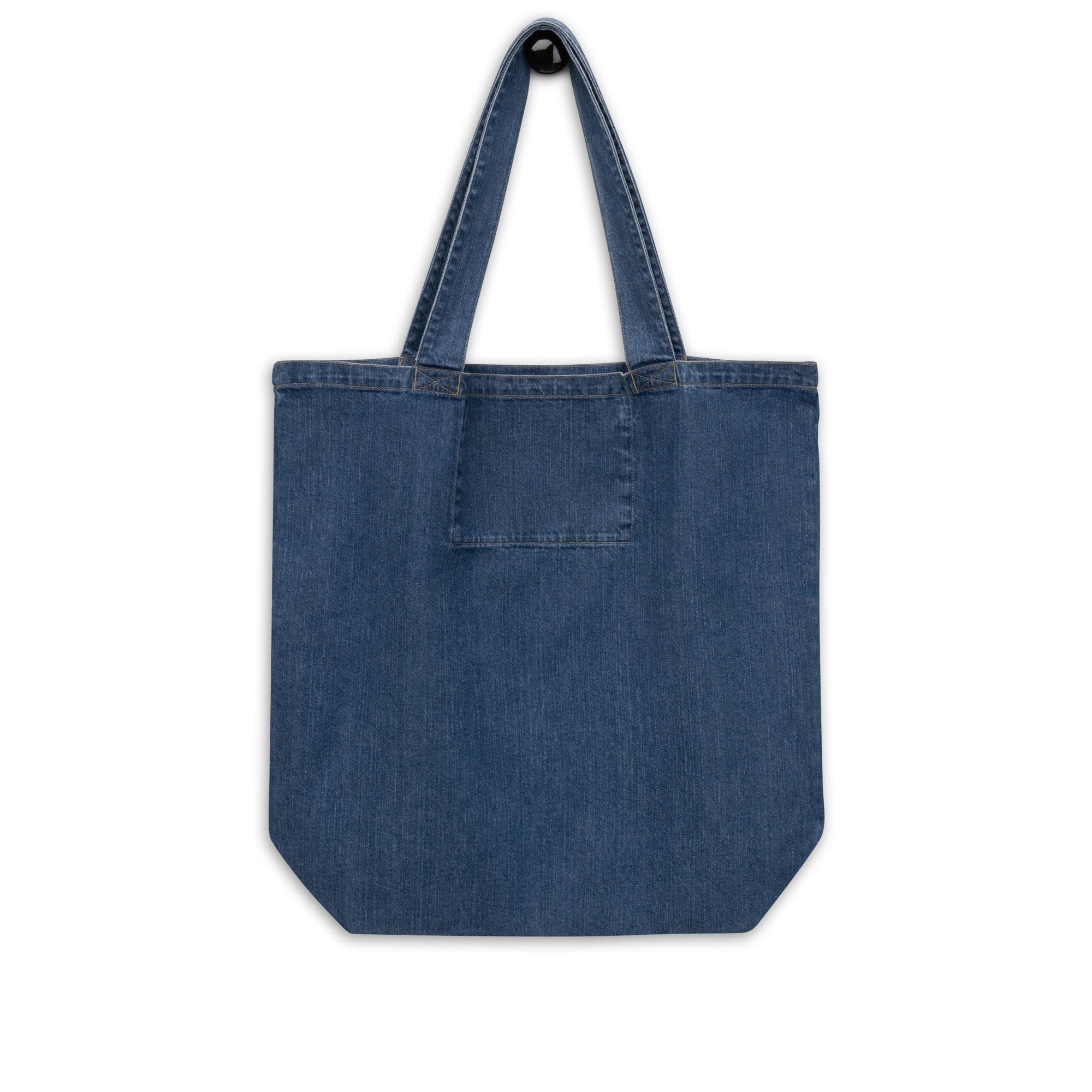 C'est la vie embroidered Organic denim tote bag