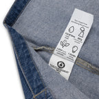 C'est la vie embroidered Organic denim tote bag by La Vie Bien