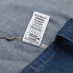 C'est la vie embroidered Organic denim tote bag by La Vie Bien