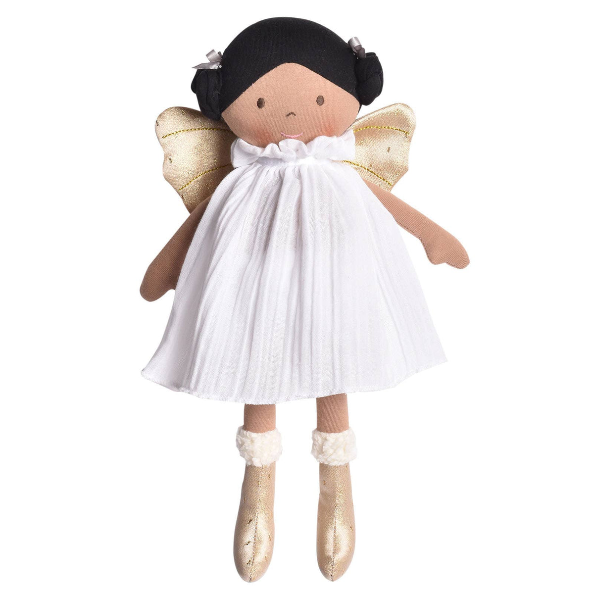 Organic Fairy Doll for Babies – Aurora with Gold Wings Dolls La Vie Bien Organic Fairy Doll for Babies – Aurora with Gold Wings