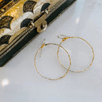 Organic Hoop Earrings by Derive Jewelry