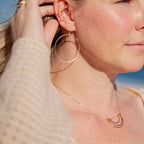 Organic Hoop Earrings by Derive Jewelry