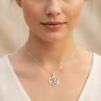Orkney Celtic Triple Spiral Necklace in Sterling Silver Pendant La Vie Bien Orkney Celtic Triple Spiral Necklace in Sterling Silver