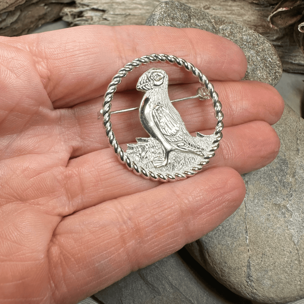 Orkney Puffin Brooch - Handmade in Scotland Brooch La Vie Bien Orkney Puffin Brooch - Handmade in Scotland