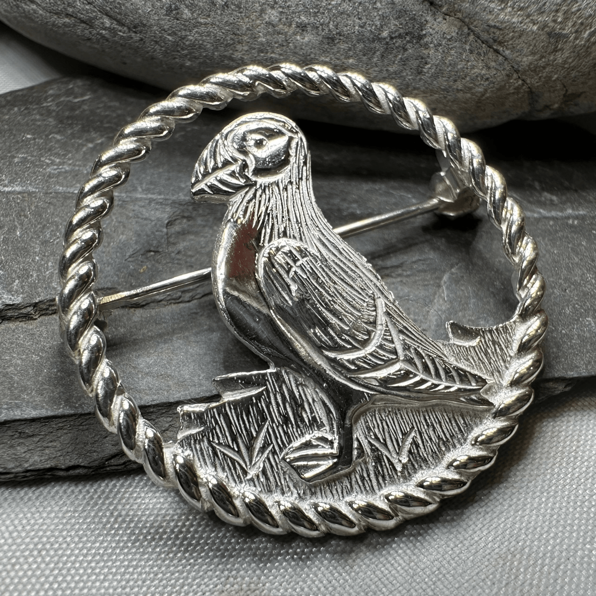 Orkney Puffin Brooch - Handmade in Scotland Brooch La Vie Bien Orkney Puffin Brooch - Handmade in Scotland