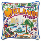 Orlando Hand - Embroidered Pillow Pillows La Vie Bien Orlando Hand - Embroidered Pillow