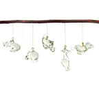 Reycycled Glass Animal Ornaments