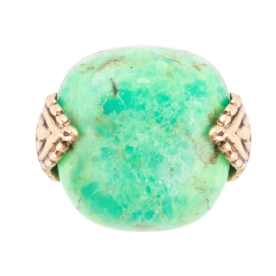 Ornate Lime Turquoise Ring Rings La Vie Bien Ornate Lime Turquoise Ring