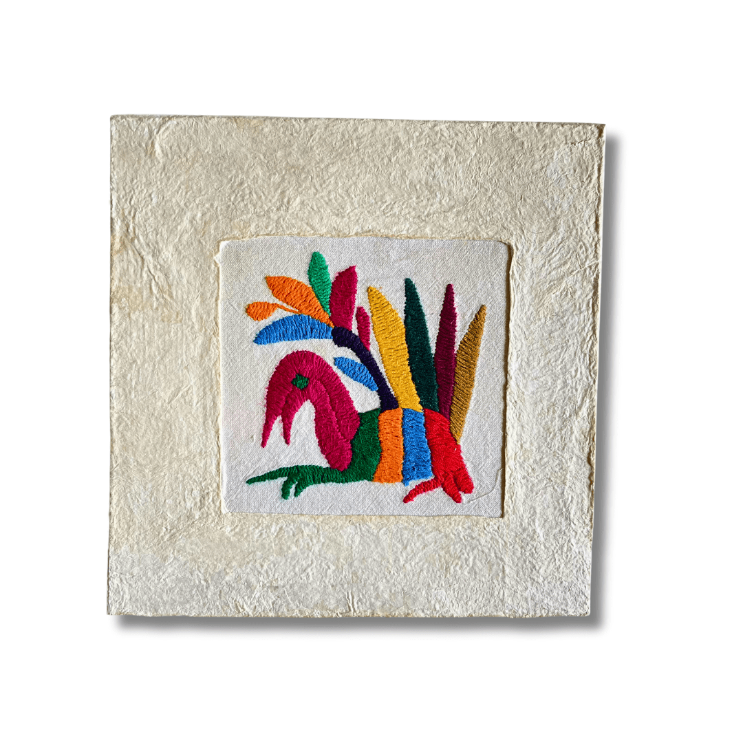 Otomí Amate Embroidered Assorted Art Textile Wall Decor Unframed - Mexico Decor La Vie Bien Otomí Amate Embroidered Assorted Art Textile Wall Decor Unframed - Mexico