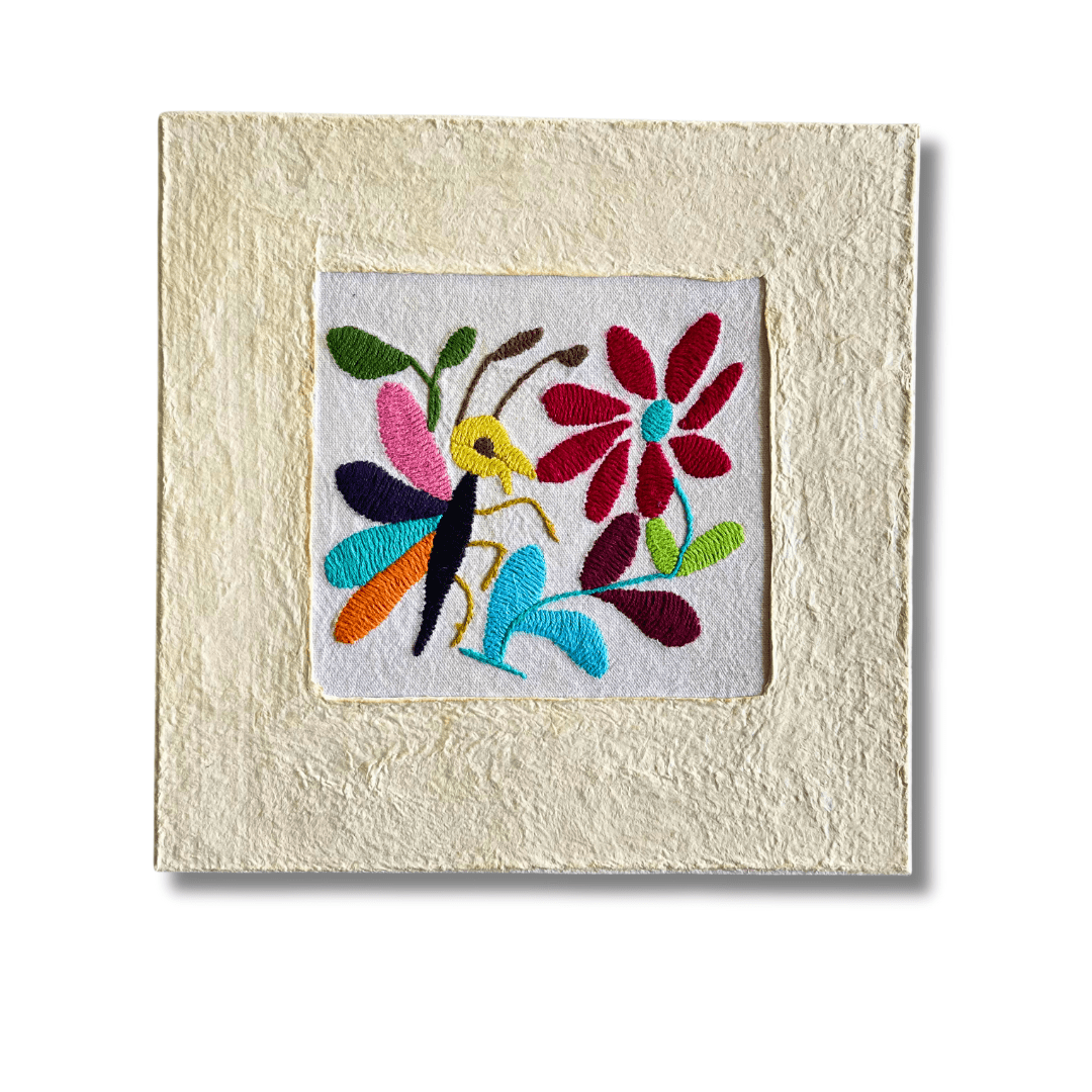 Otomí Amate Embroidered Assorted Art Textile Wall Decor Unframed - Mexico Decor La Vie Bien Otomí Amate Embroidered Assorted Art Textile Wall Decor Unframed - Mexico
