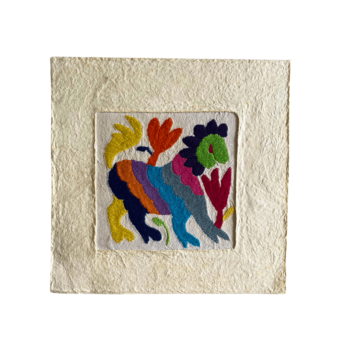 Otomí Amate Embroidered Assorted Art Textile Wall Decor Unframed - Mexico Decor La Vie Bien Otomí Amate Embroidered Assorted Art Textile Wall Decor Unframed - Mexico