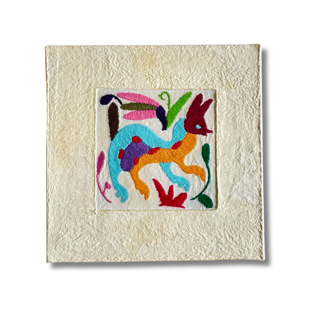 Otomí Amate Embroidered Assorted Art Textile Wall Decor Unframed - Mexico Decor La Vie Bien Otomí Amate Embroidered Assorted Art Textile Wall Decor Unframed - Mexico